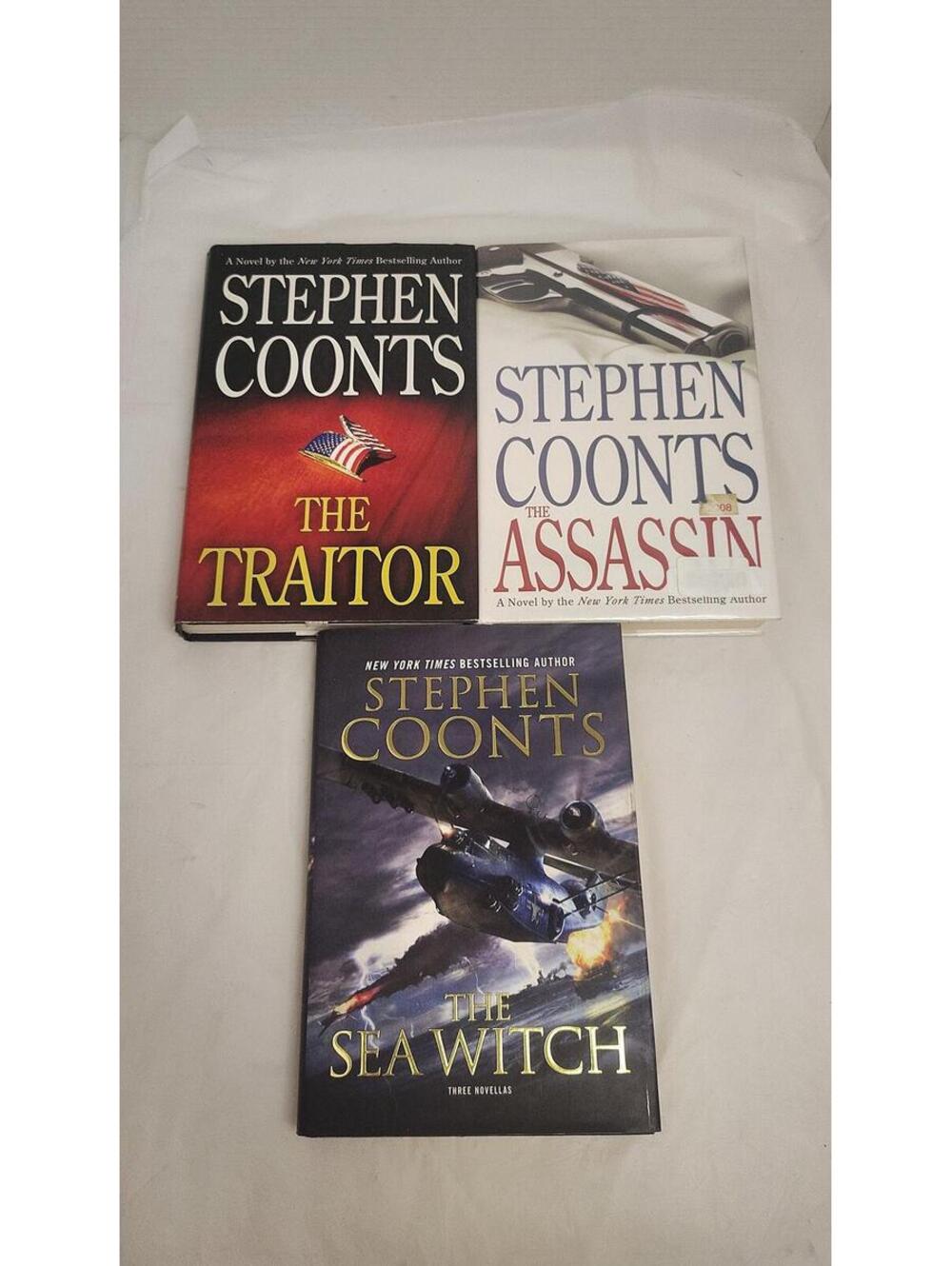 Stephen Coonts Thriller Book Lot HC First Editions Traitor Assassin Sea
